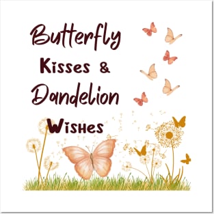 Elegance in Every Sip with Our 'Butterfly Kisses & Dandelion Wishes' Posters and Art